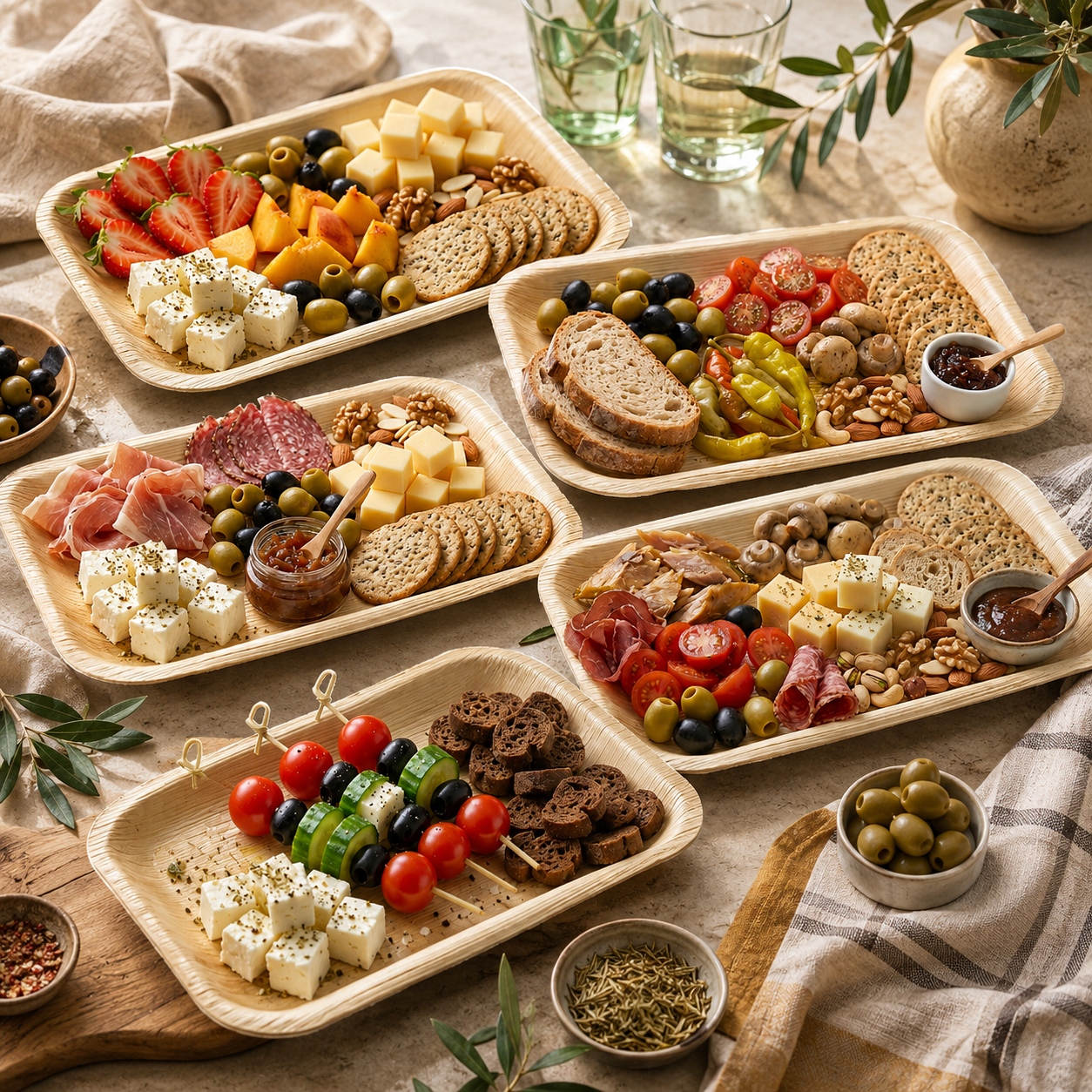 Platters served at Drunky Goat